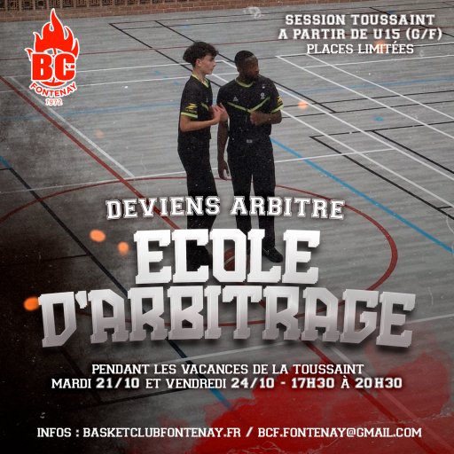 Stage d’école d’arbitrage – Vacances de la Toussaint